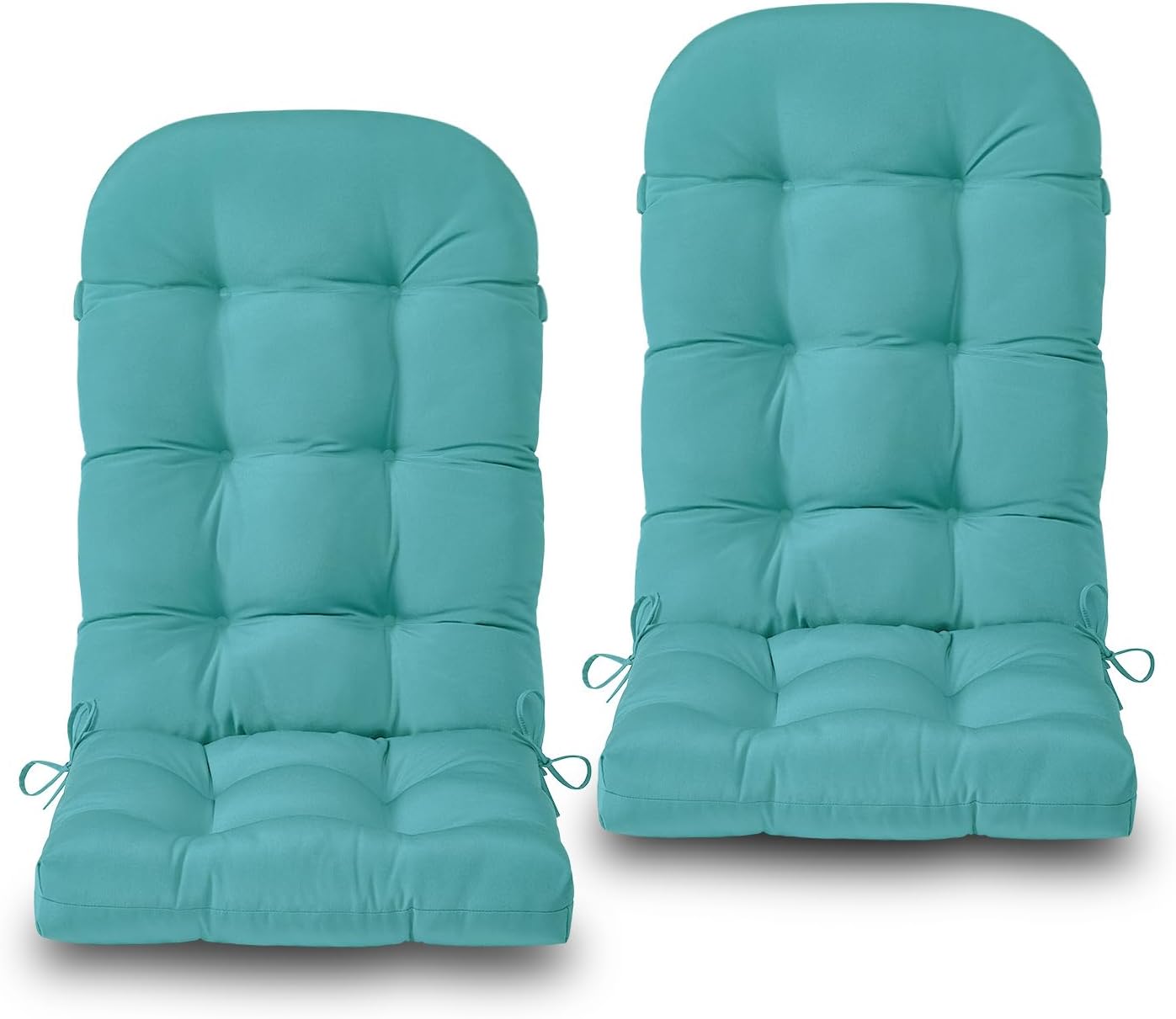 Comfort Meets Style: Set of 2 Teal Adirondack Chair Cushions