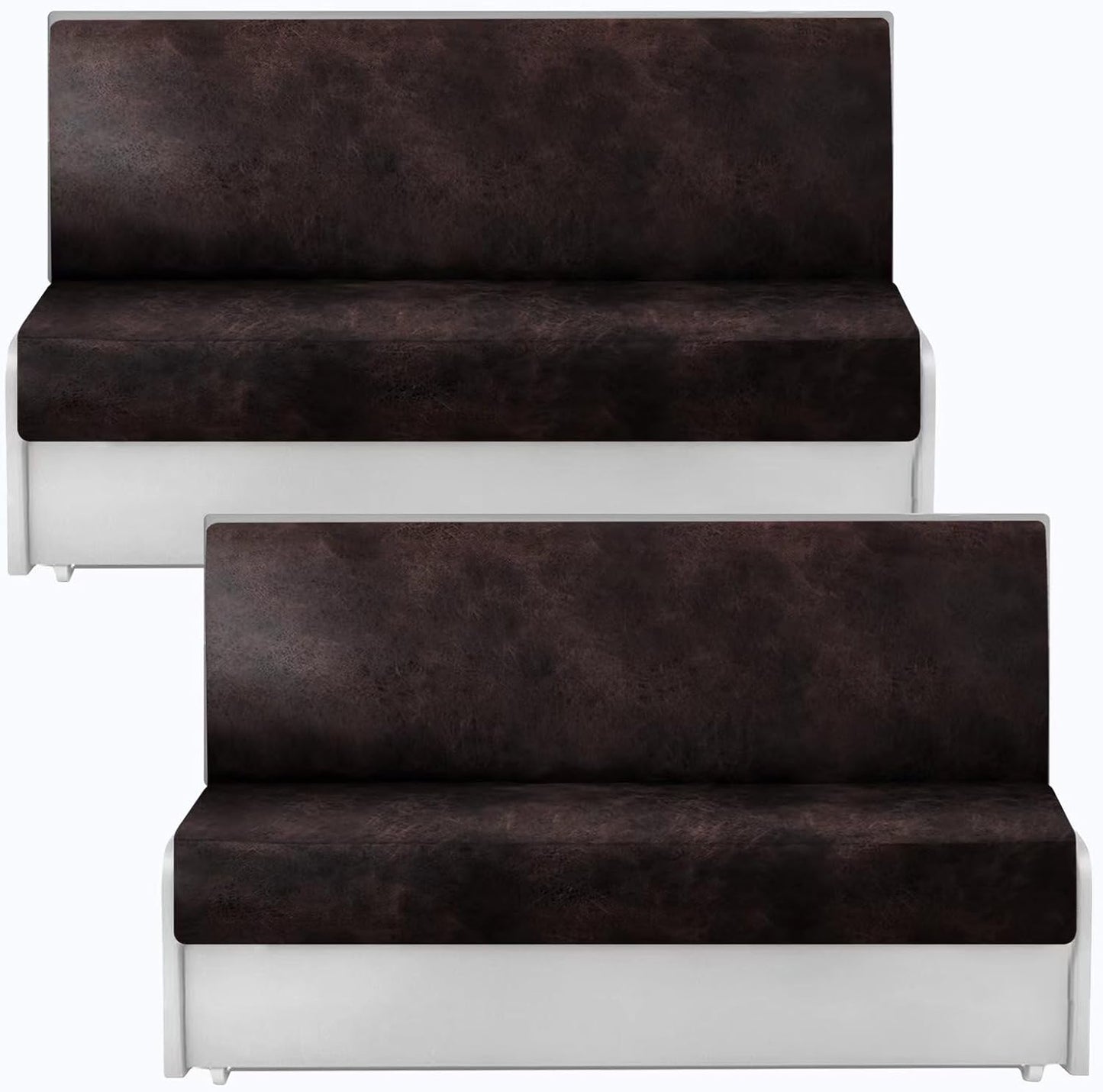 Leather Look RV Dinette Cushion Covers by ANARACHON