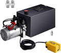 VEVOR 8 Quart Hydraulic Power Unit Double Acting Dump Pump - Heavy