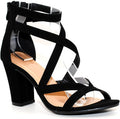 Women's Chunky Heel Ankle Strap Sandals - Comfortable 3.25 in Heel