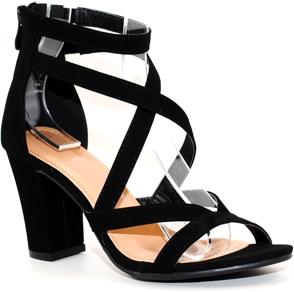 Women's Chunky Heel Ankle Strap Sandals for All-Day Comfort