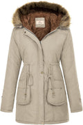 Grace Karin Women's Fleece Parka Coat for Warmth in Winter Weather