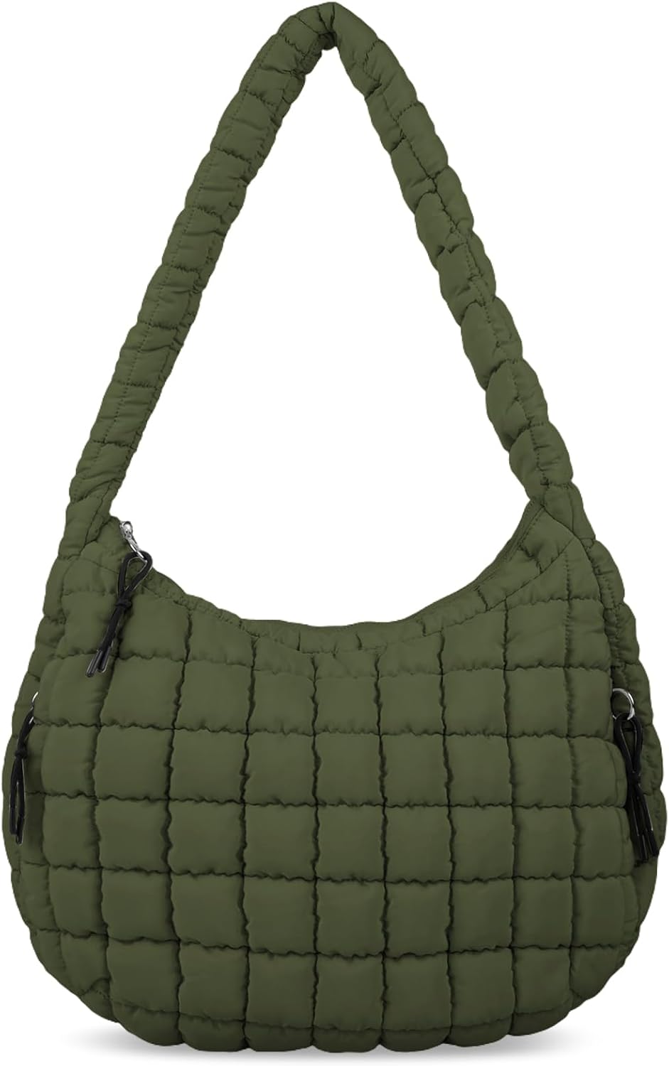 Quilted Puffer Tote Bag for Women - Lightweight Crossbody Carryall