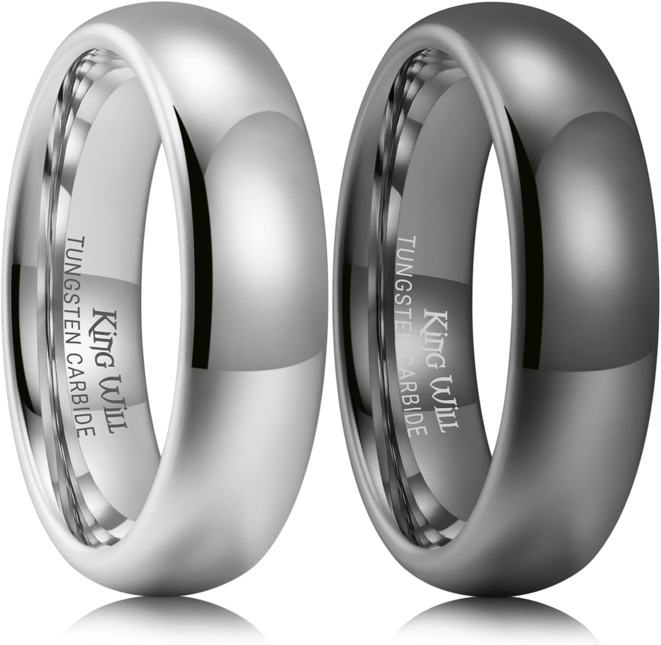 Tungsten Carbide Wedding Band for Men Women Promise Rings