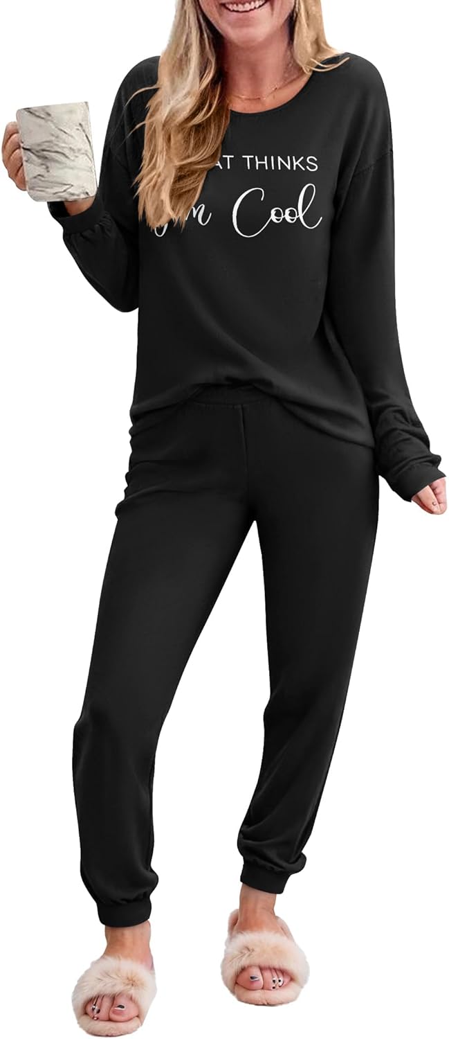 Ekouaer Pajama Sets for Women: Comfy Long Sleeve Lounge Wear