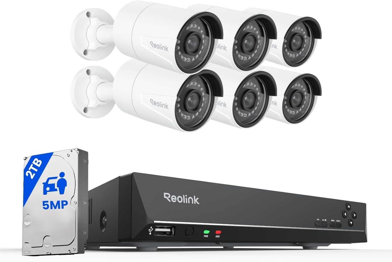 REOLINK 8CH 5MP Home Security Camera System with Night Vision