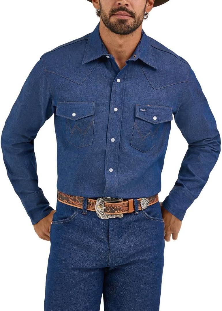 Wrangler Men's Cowboy Cut Western Chambray Work Shirt Review