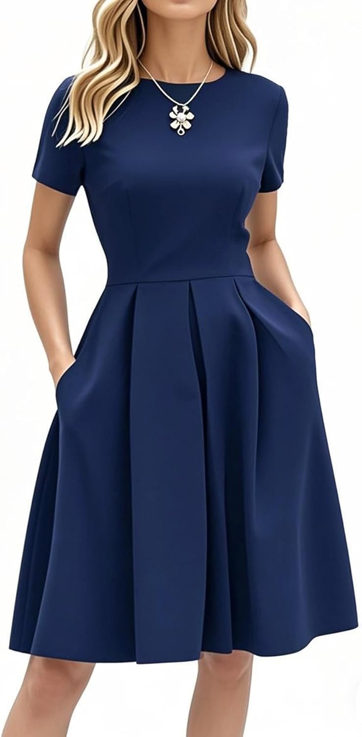 oxiuly Summer Dresses for Women 2024 Party Dress with Pockets