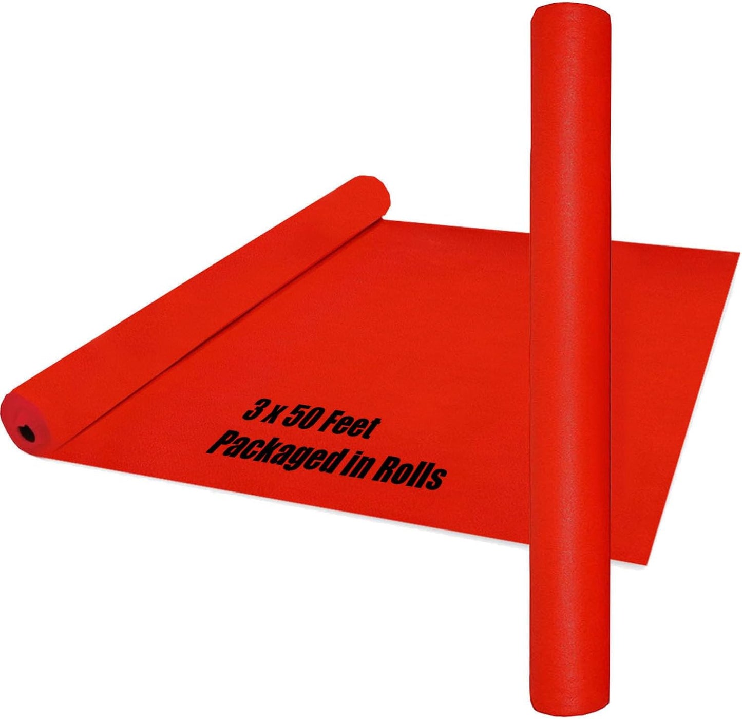 Red Carpet Runner for Party, 3 x 50 ft, Perfect for Events