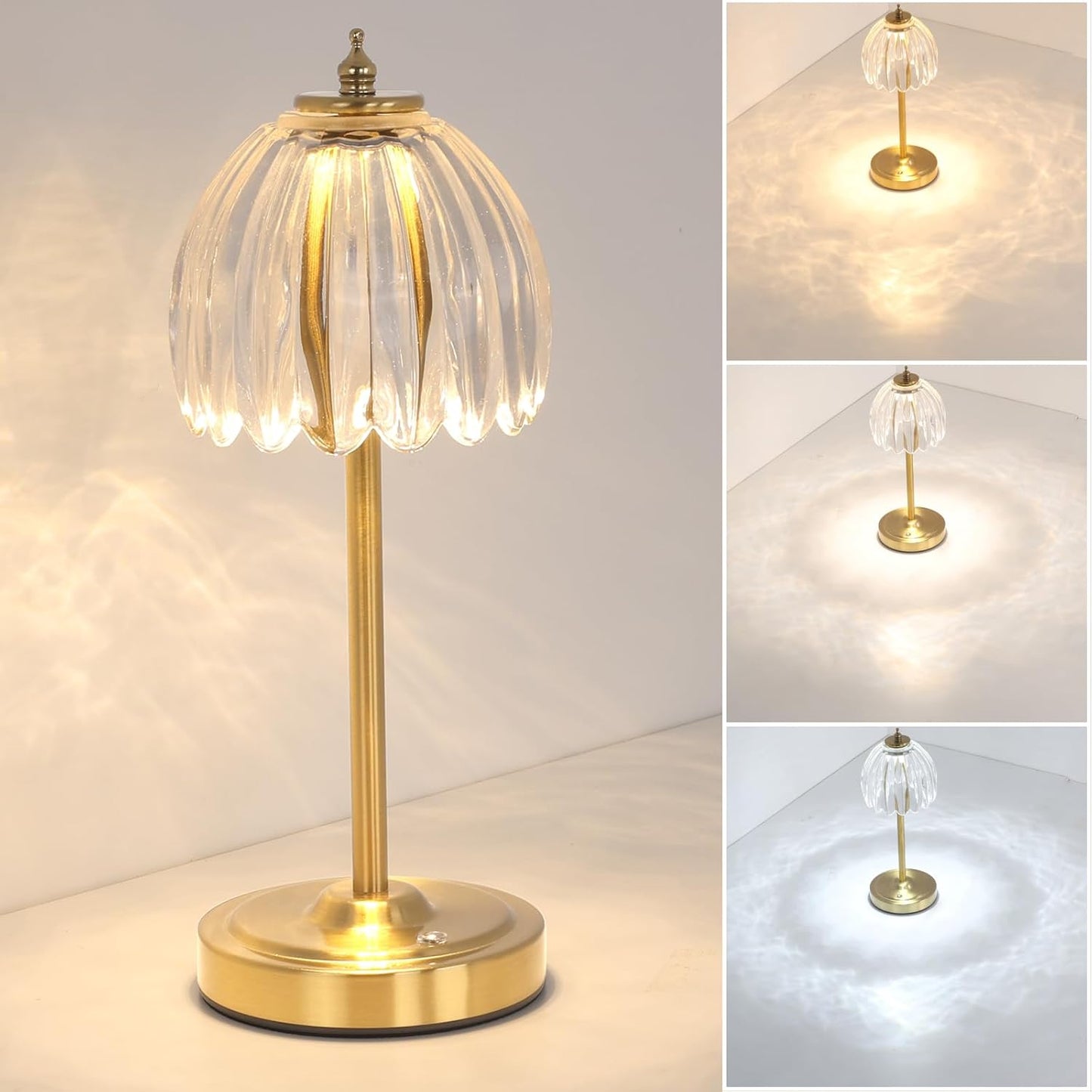 Cordless Small Table Lamp with Touch Control & 3 Color Modes