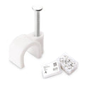Nail-in Cable Clips 200-Pack, 7mm Cord Organizer - Tidy Cable Runs