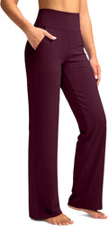 Wide Leg Yoga Pants with Pockets High Waist - Comfortable Stretch