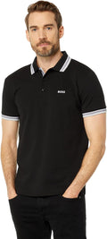 BOSS Mens Paddy Short Sleeve Polo Shirt for Men - Regular Fit