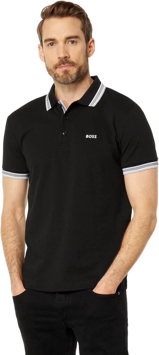 BOSS Mens Paddy Short Sleeve Polo Shirt for Stylish Comfort