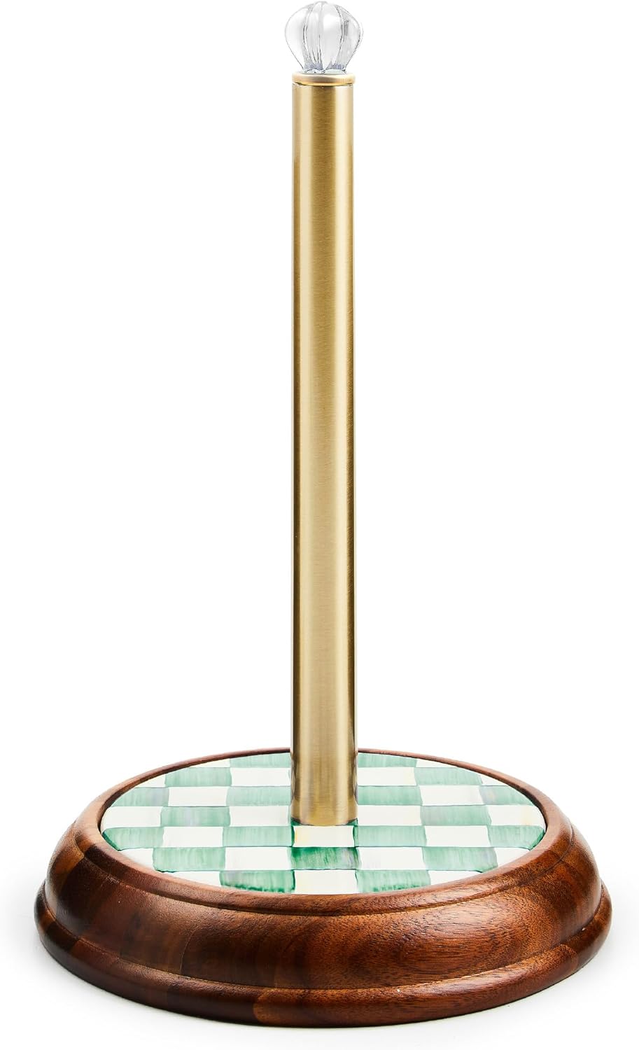 MACKENZIE-CHILDS Wood Paper Towel Holder for Elegant Kitchens