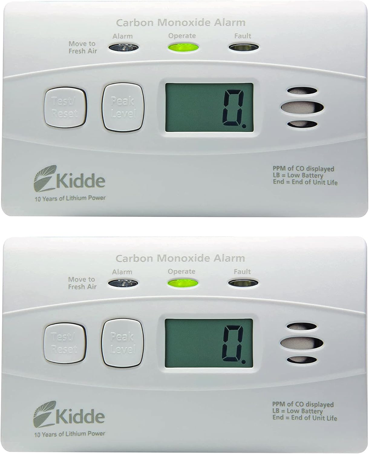 Kidde Carbon Monoxide Detector with 10-Year Battery Life