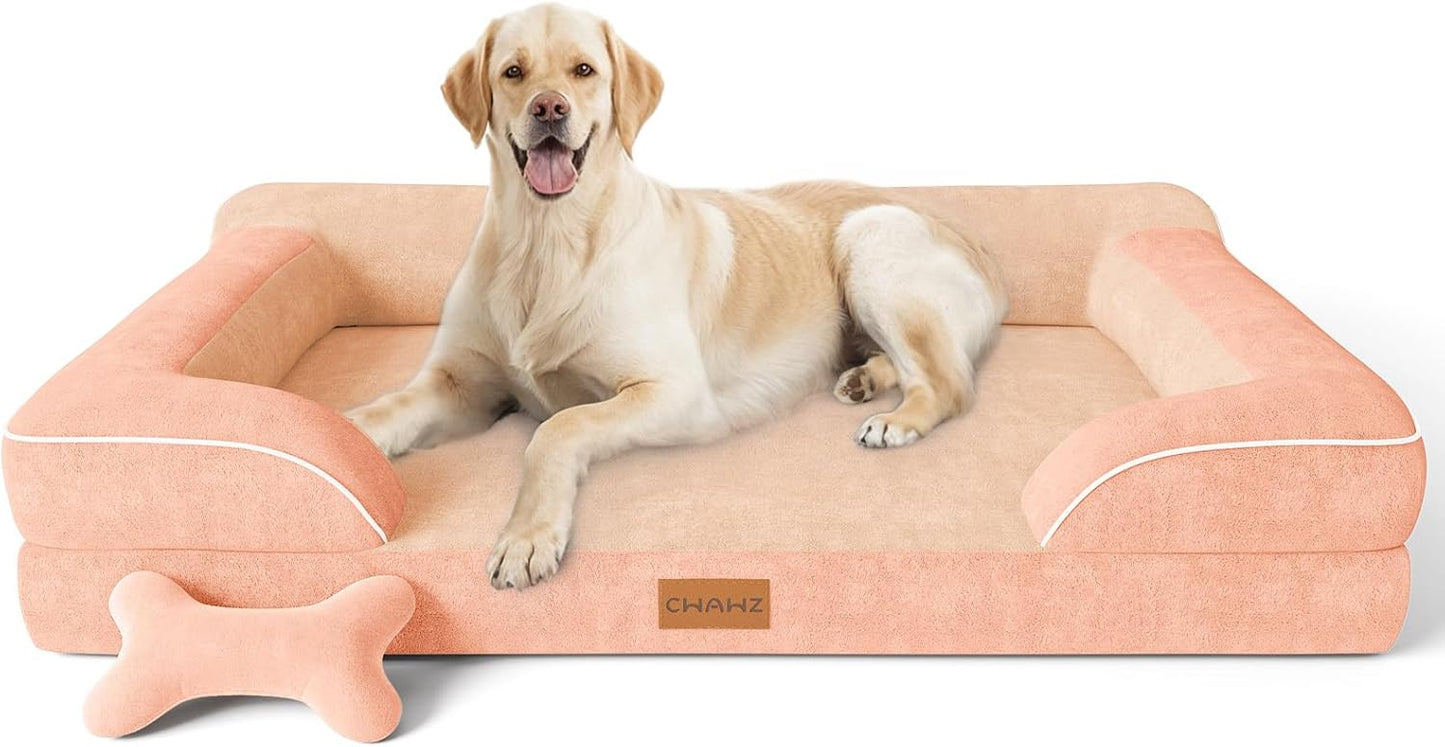 Jumbo Dog Bed for Extra Large Dogs with Cooling Gel Foam