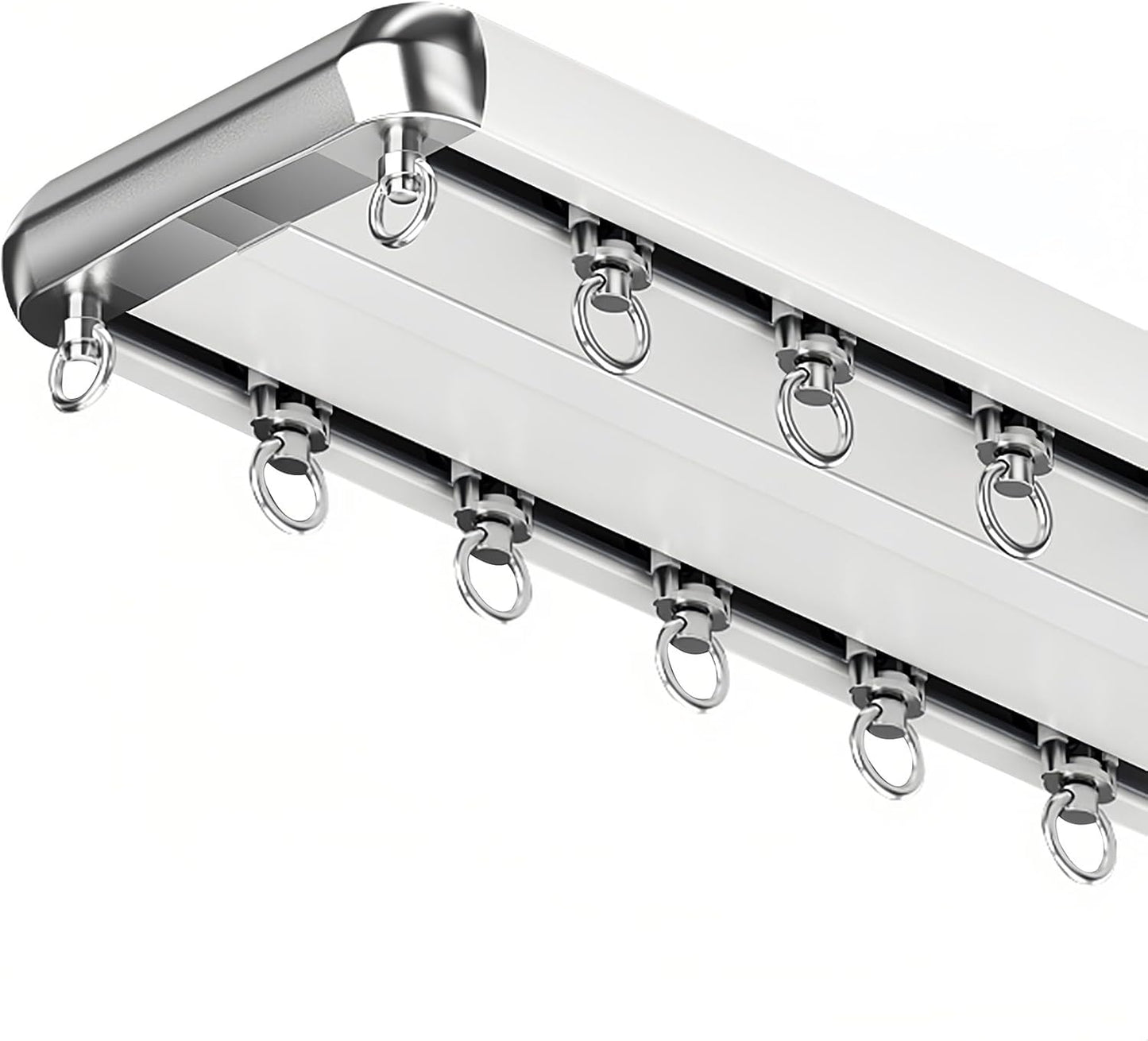 Adjustable Aluminum Curtain Track Set - Easy Installation