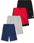 RBX Boys Active Shorts 4 Pack Athletic Performance Basketball Shorts