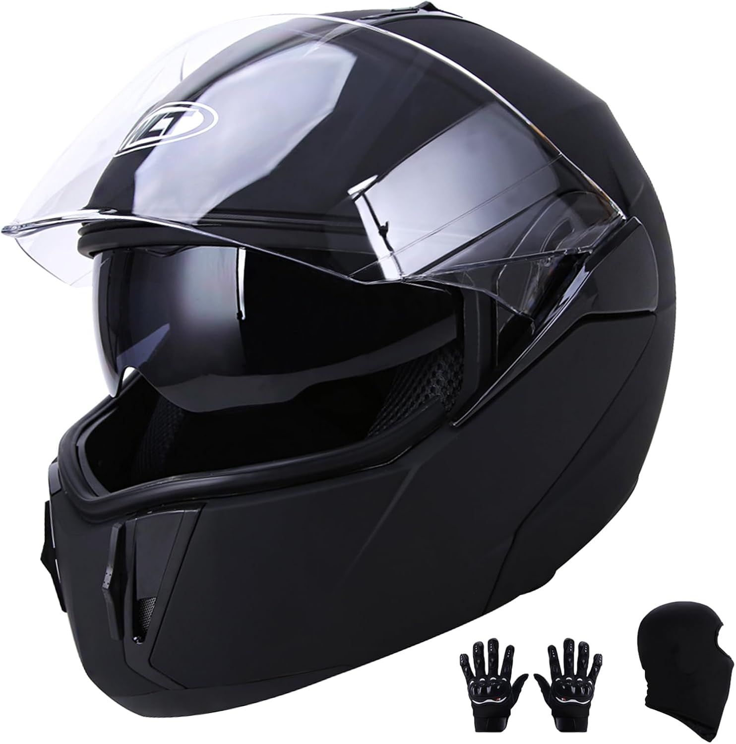 DOT Modular Motorcycle Full Face Helmet with Dual Visors