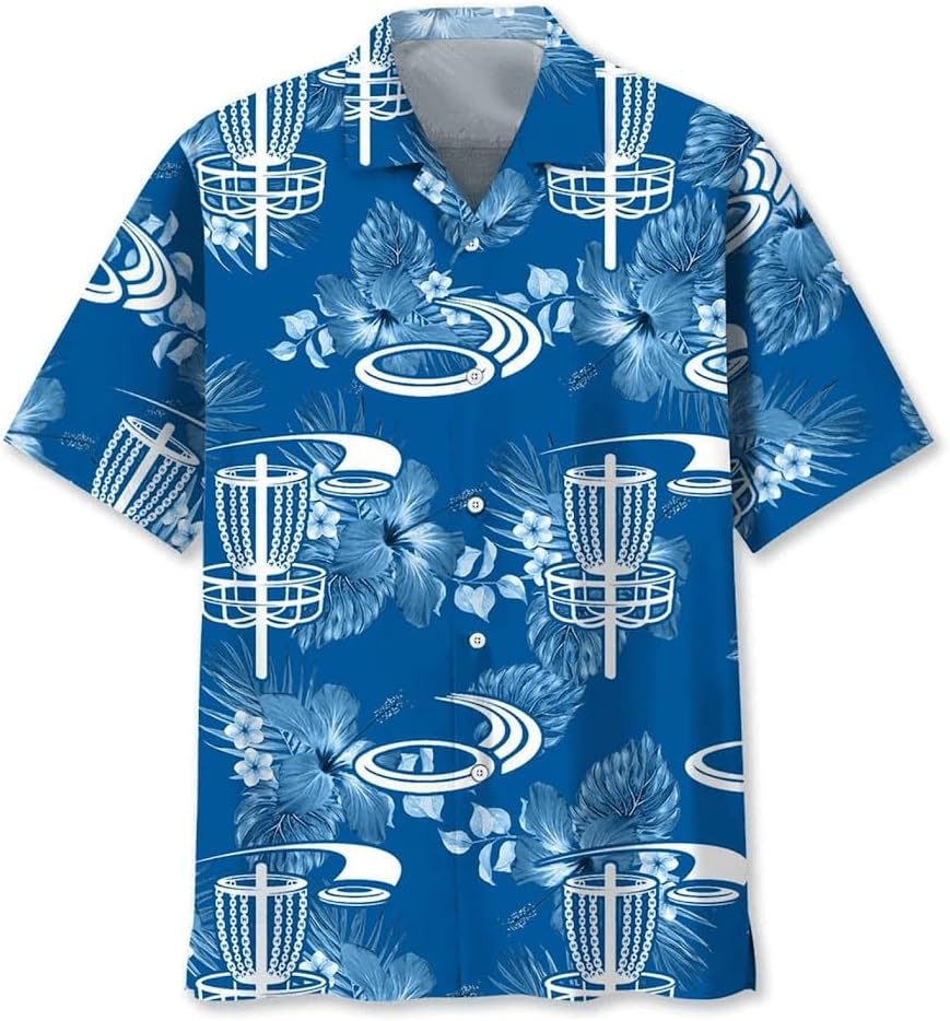 Men's Dry Fit Hawaiian Disc Golf Shirt