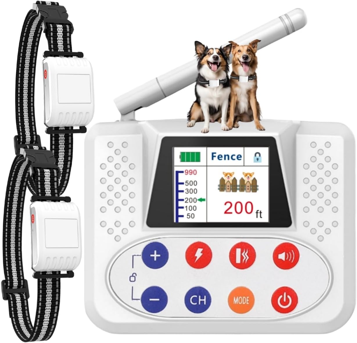 Wireless Dog Fence System with LCD Screen for Safe Pet Training