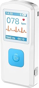Portable ECG Monitor with LCD Screen for Instant Heart Rate Analysis