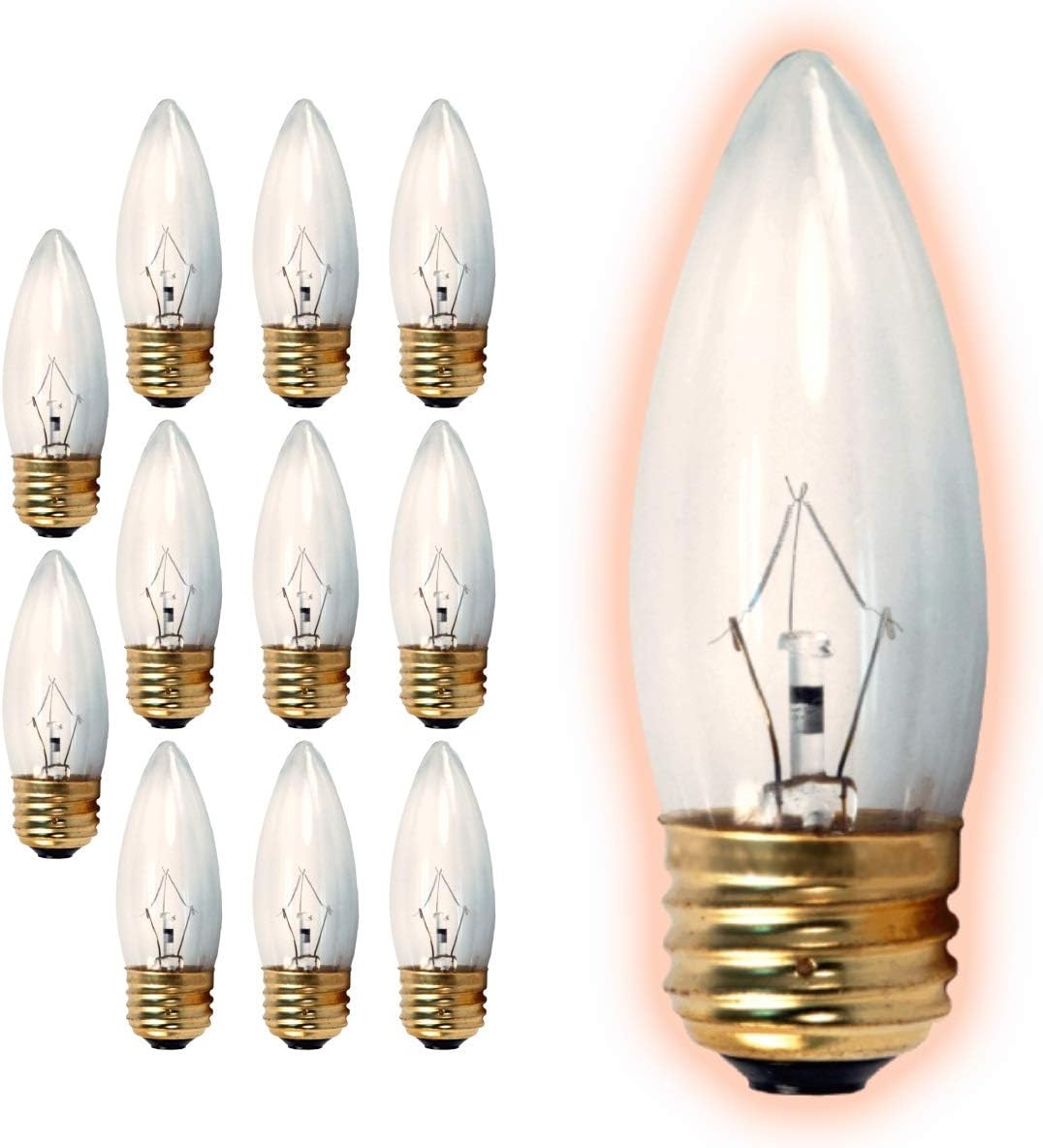 25-Watt Incandescent Torpedo Light Bulbs for Elegant Lighting