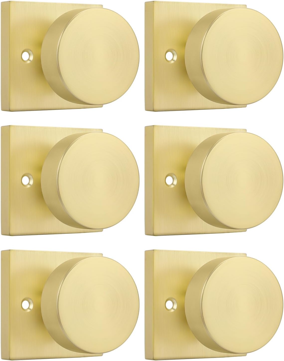 Haidms Brushed Gold Dummy Door Knobs for Elegant Interiors