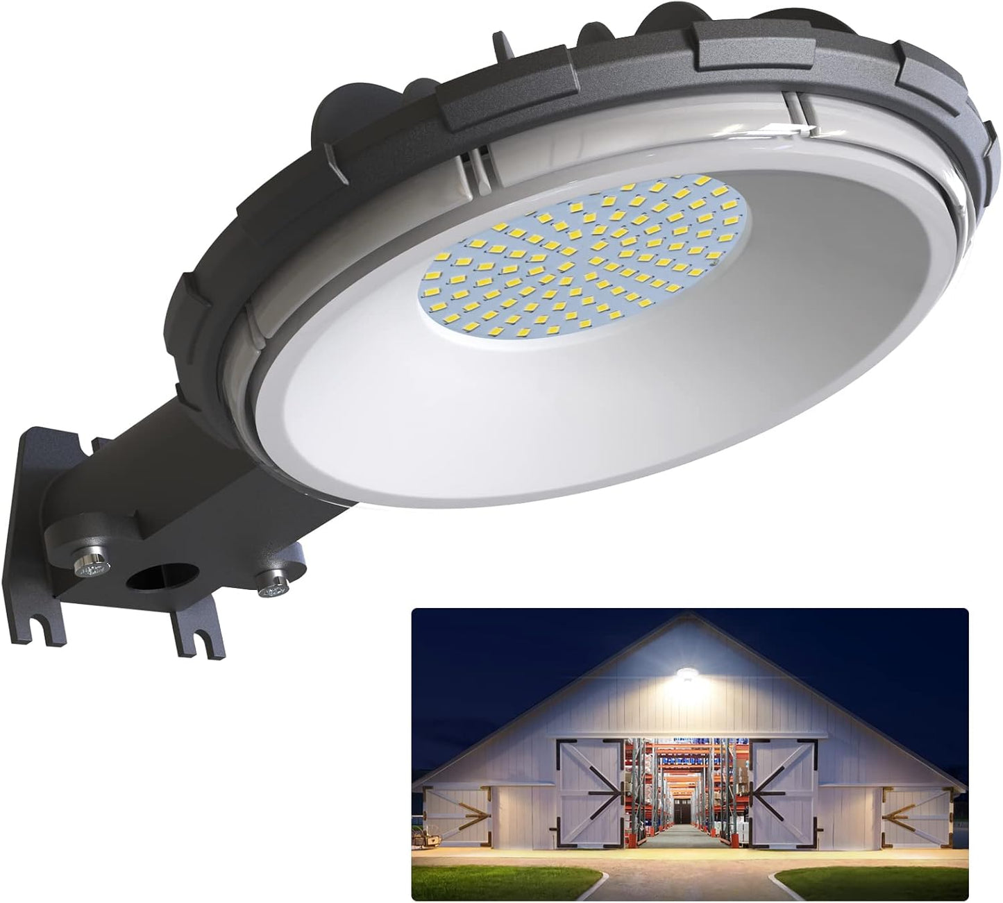 Deerdance LED Barn Light: 10000LM Dusk to Dawn Outdoor Lighting