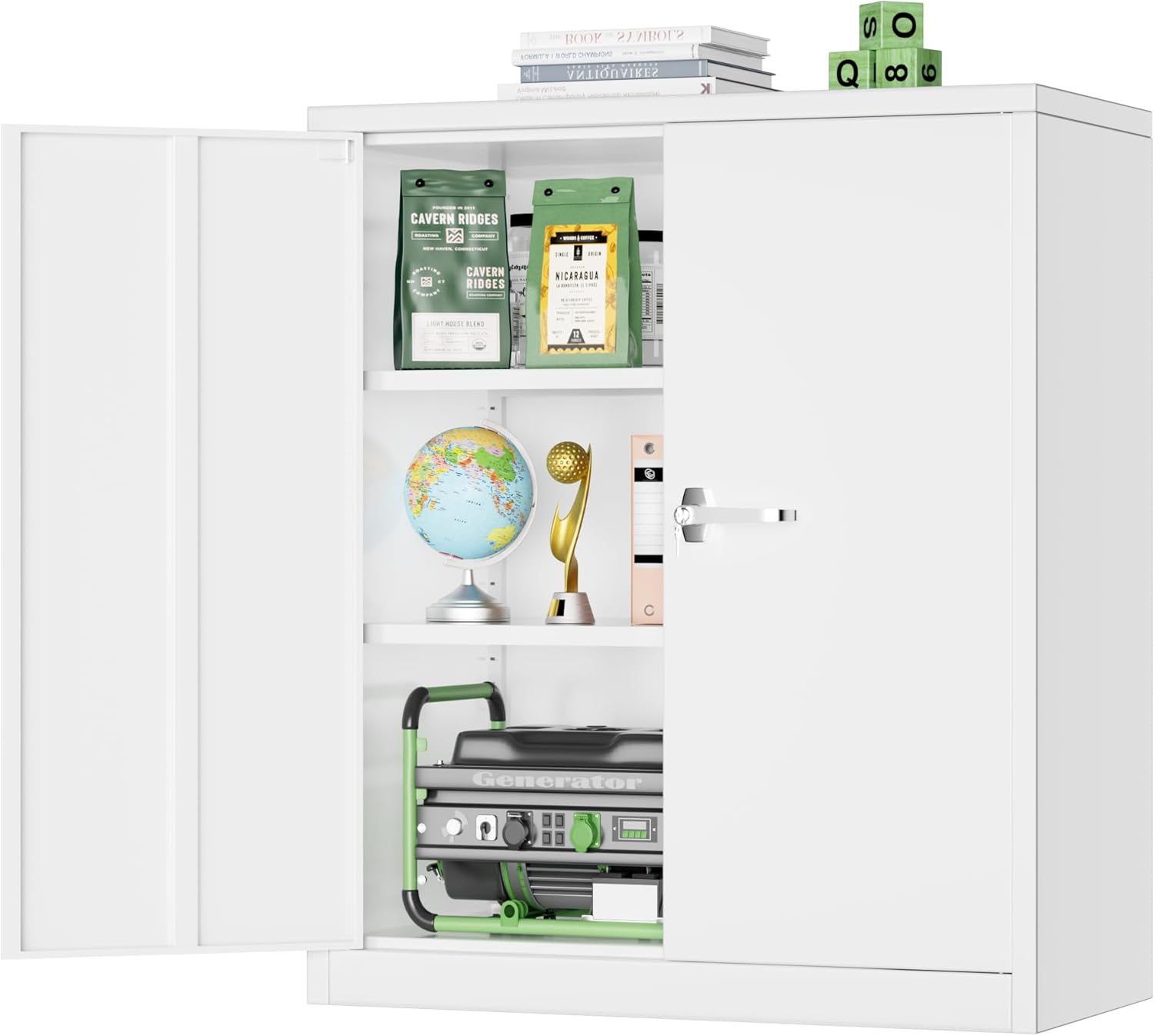 Greenvelly Metal Storage Cabinet: Durable Locking Utility Locker