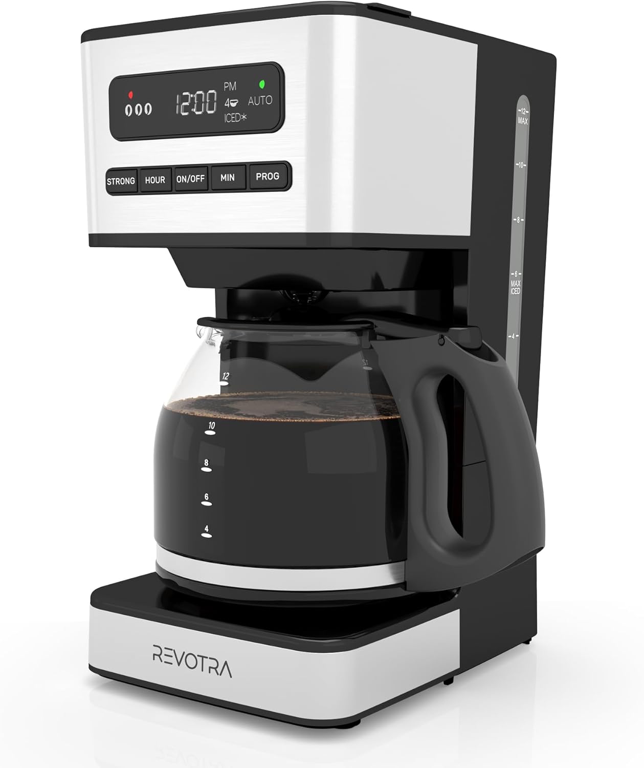 12-Cup Programmable Coffee Maker with Brew Strength Control