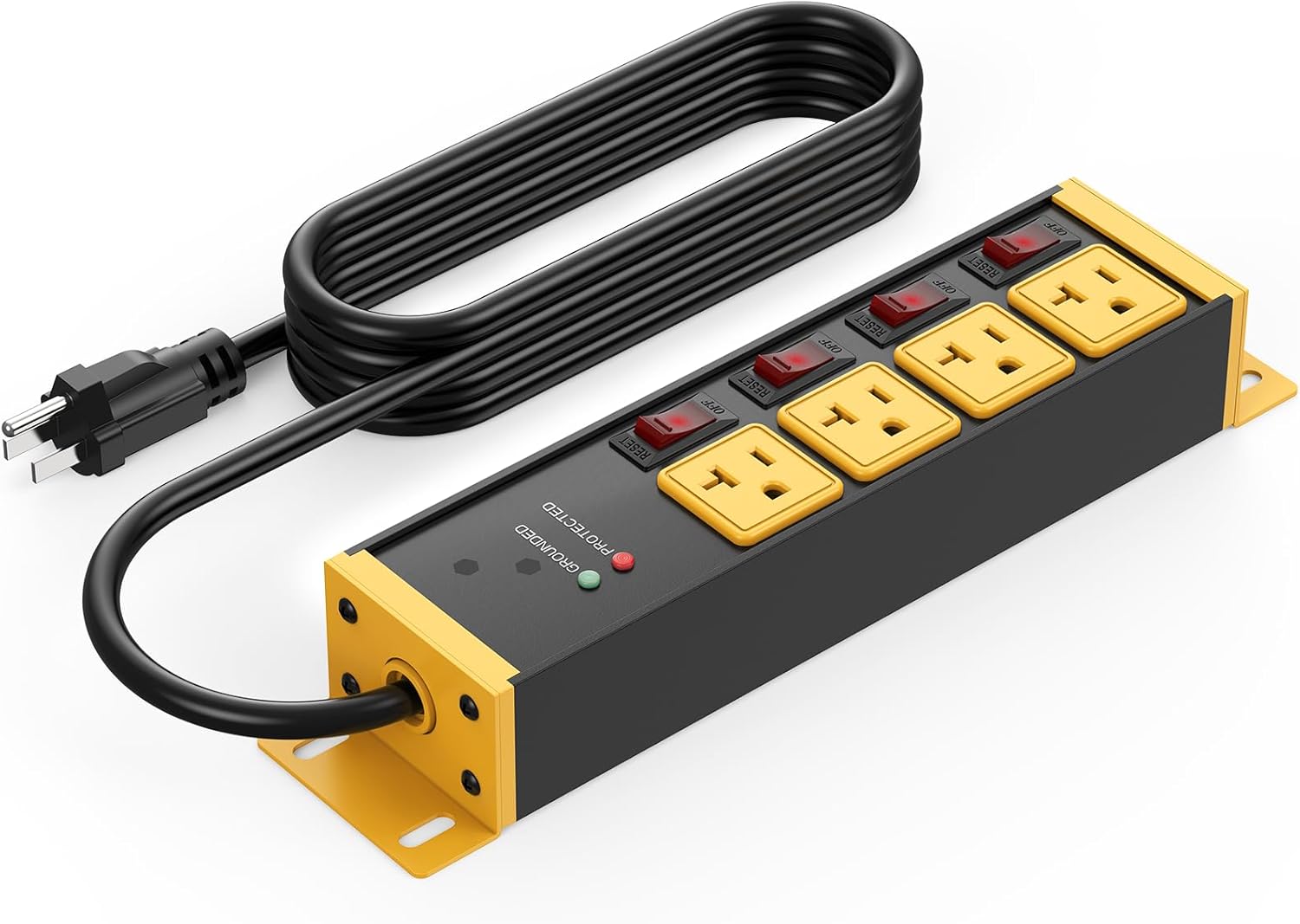 CCCEI Heavy Duty Surge Protector Power Strip with 6FT Cord