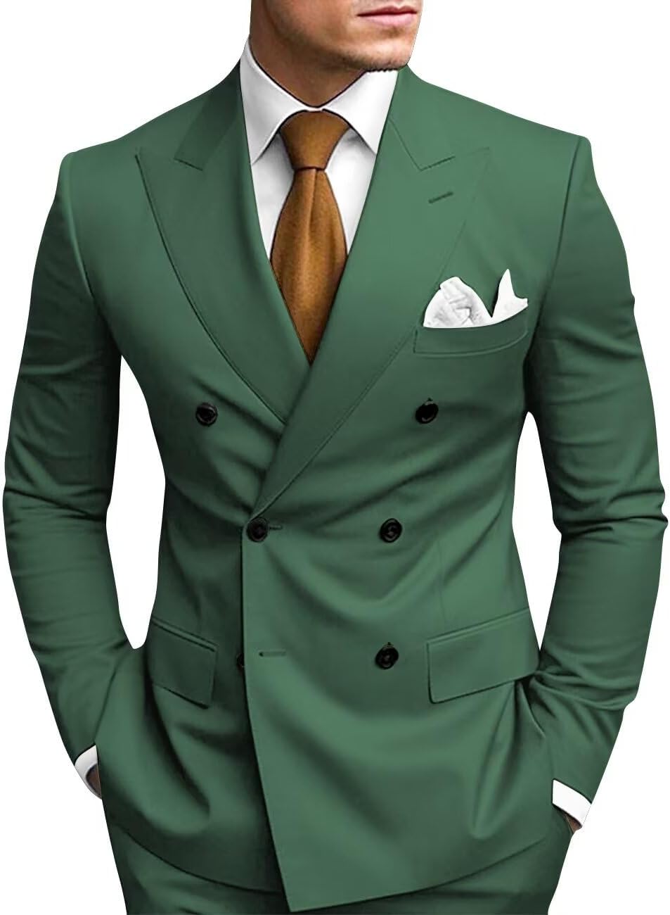 Stylish 2 Piece Double Breasted Suit for Men - Perfect Fit