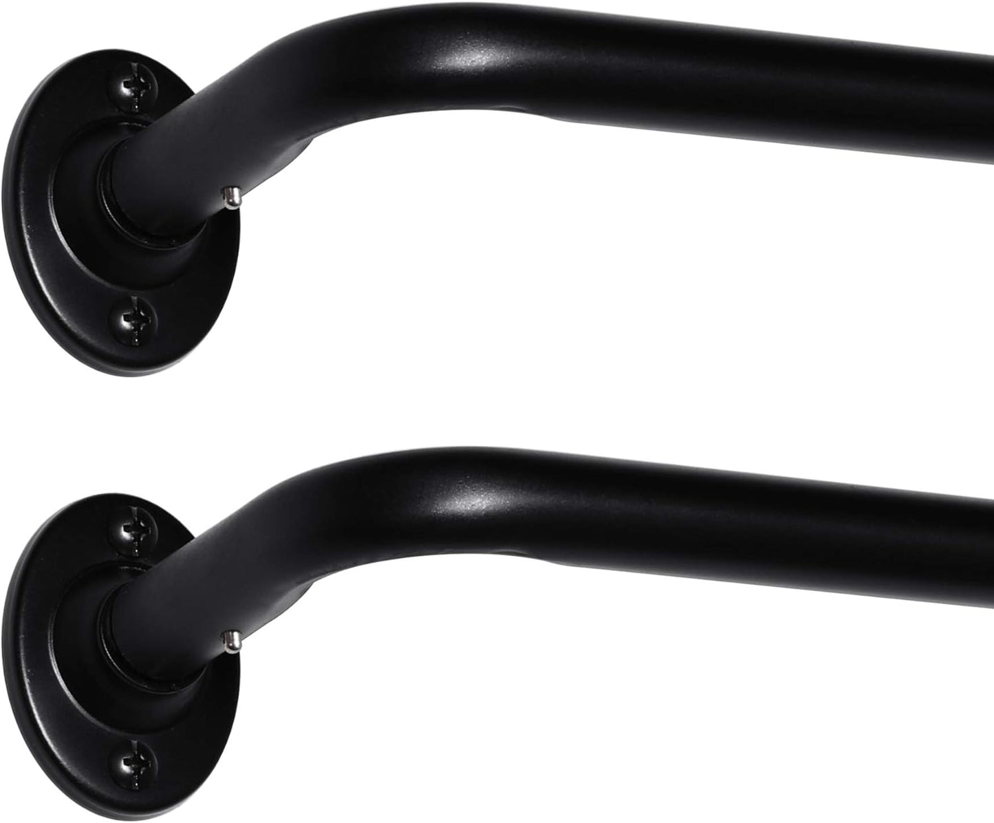 Room Darkening Wrap Curtain Rods Set - 2 Pack