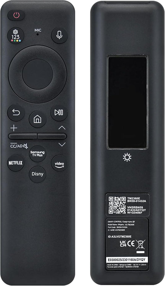 Solar-Powered Voice Remote for Samsung Smart TV