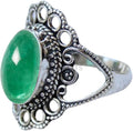 Solid 925 Sterling Silver Black Onyx Ring for Women - Handcrafted our