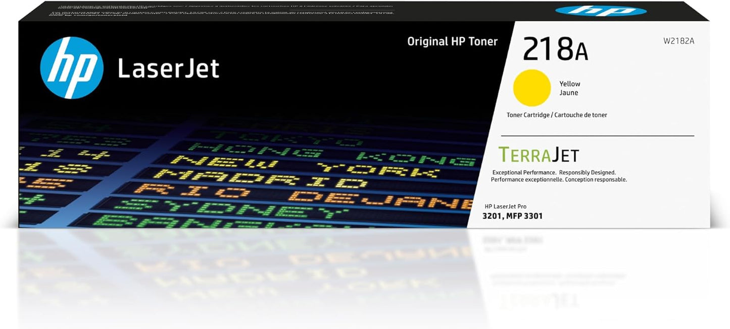 Vibrant Yellow Printing | HP 218A Toner Cartridge