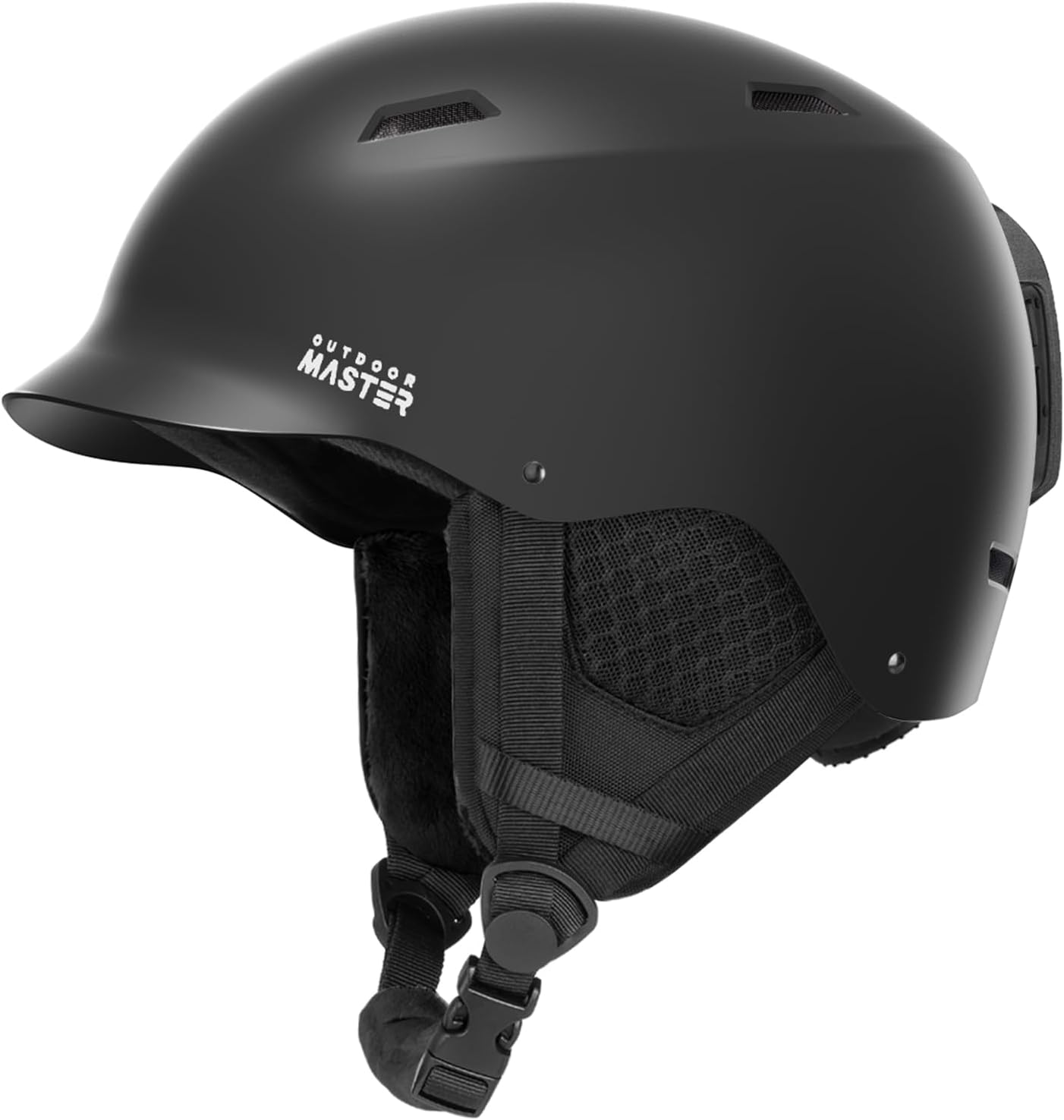 OutdoorMaster Ski Helmet with Visor | Dial Fit, Removable Liner