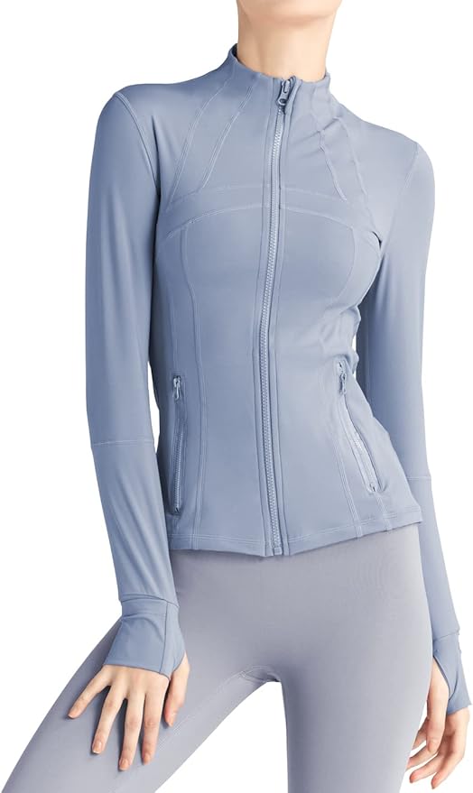 Locachy Women's Slim Fit Full Zip Athletic Running Jacket Review