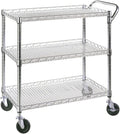 Commercial Grade Heavy Duty Kitchen Cart - 3 Tier Wire Shelving