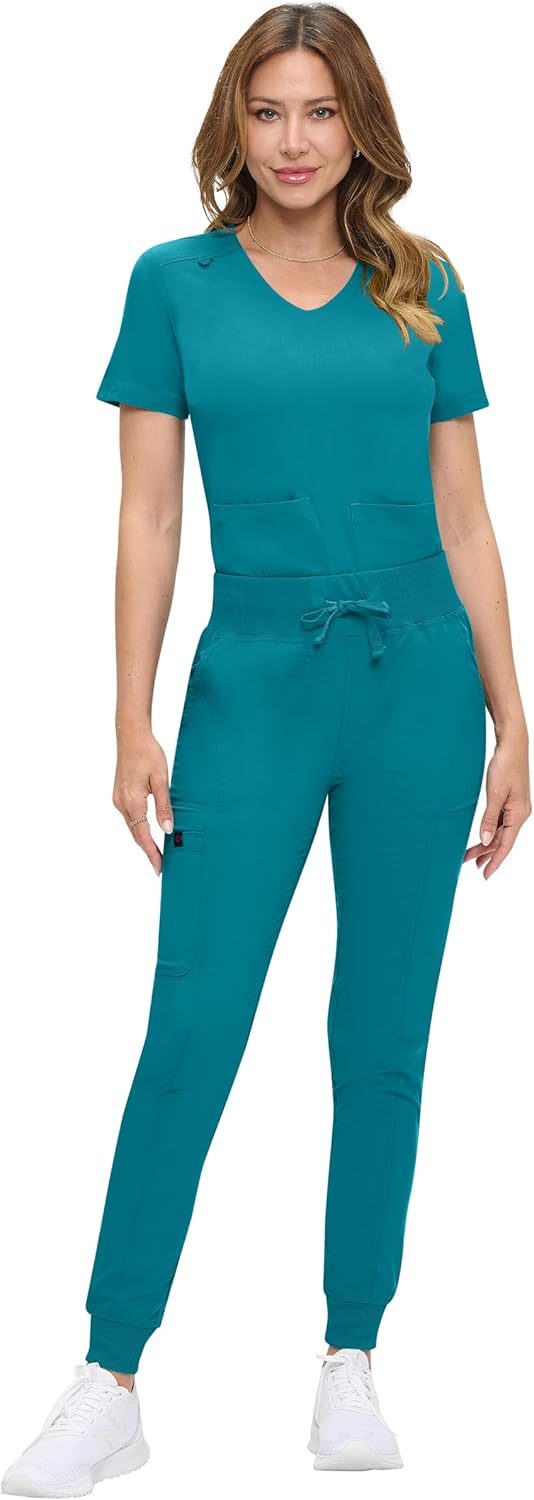 Natural Uniforms Womens Ultra-Soft Luxe Stretch Jogger Scrub Set