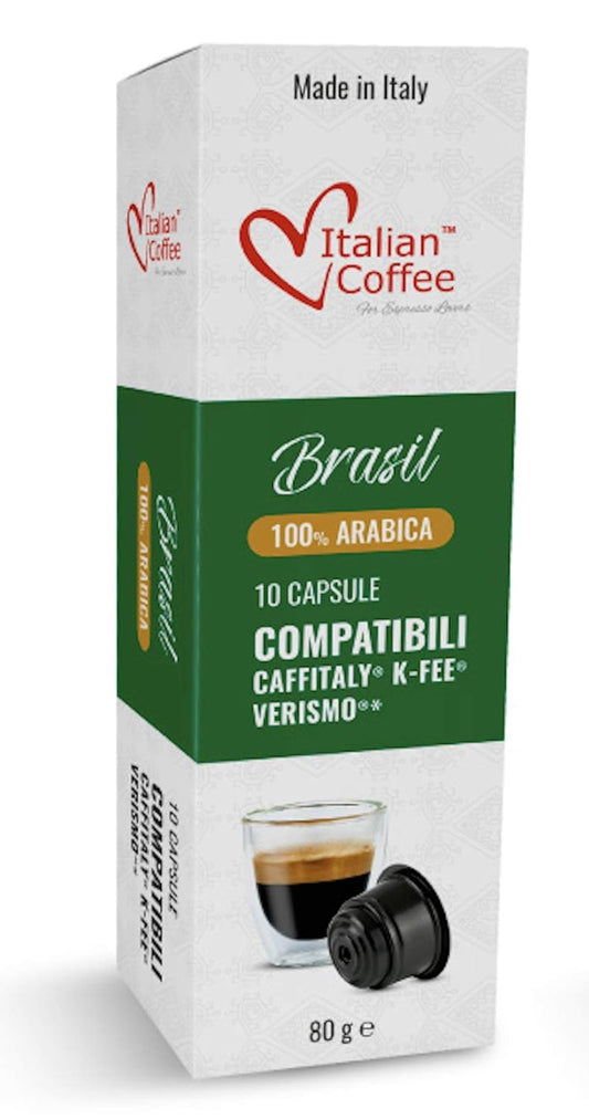 Italian Coffee Capsules for Espresso Lovers - Brazil Blend Pods