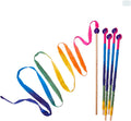 Rainbow Streamer 8 ft Ribbon Wand - 100% Silk Movement Toy