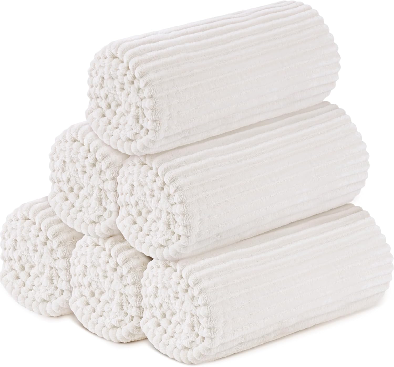 Flannel Throw Blanket Bulk Set of 6 for Cozy Comfort and Style
