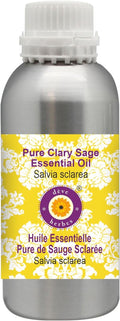 Pure Clary Sage Essential Oil 300ml - Steam Distilled, Therapeutic