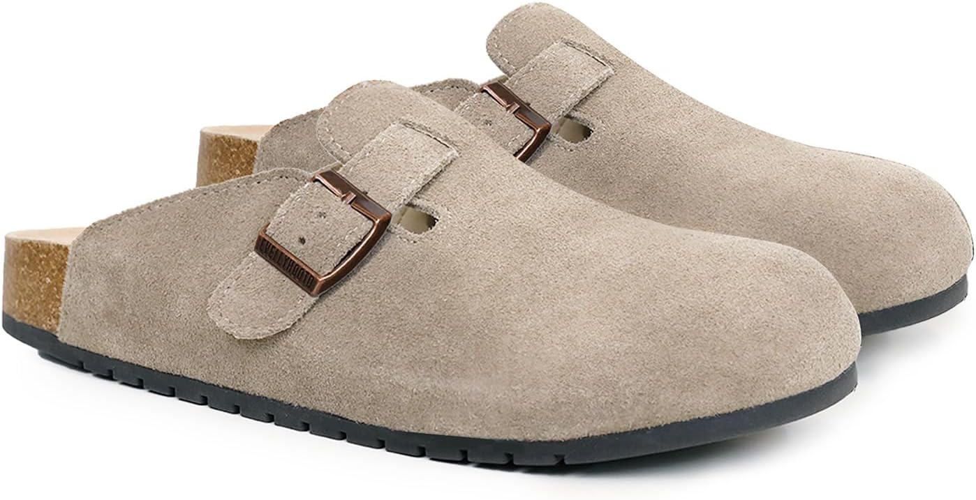 Comfortable Suede Clogs with Arch Support for All Seasons