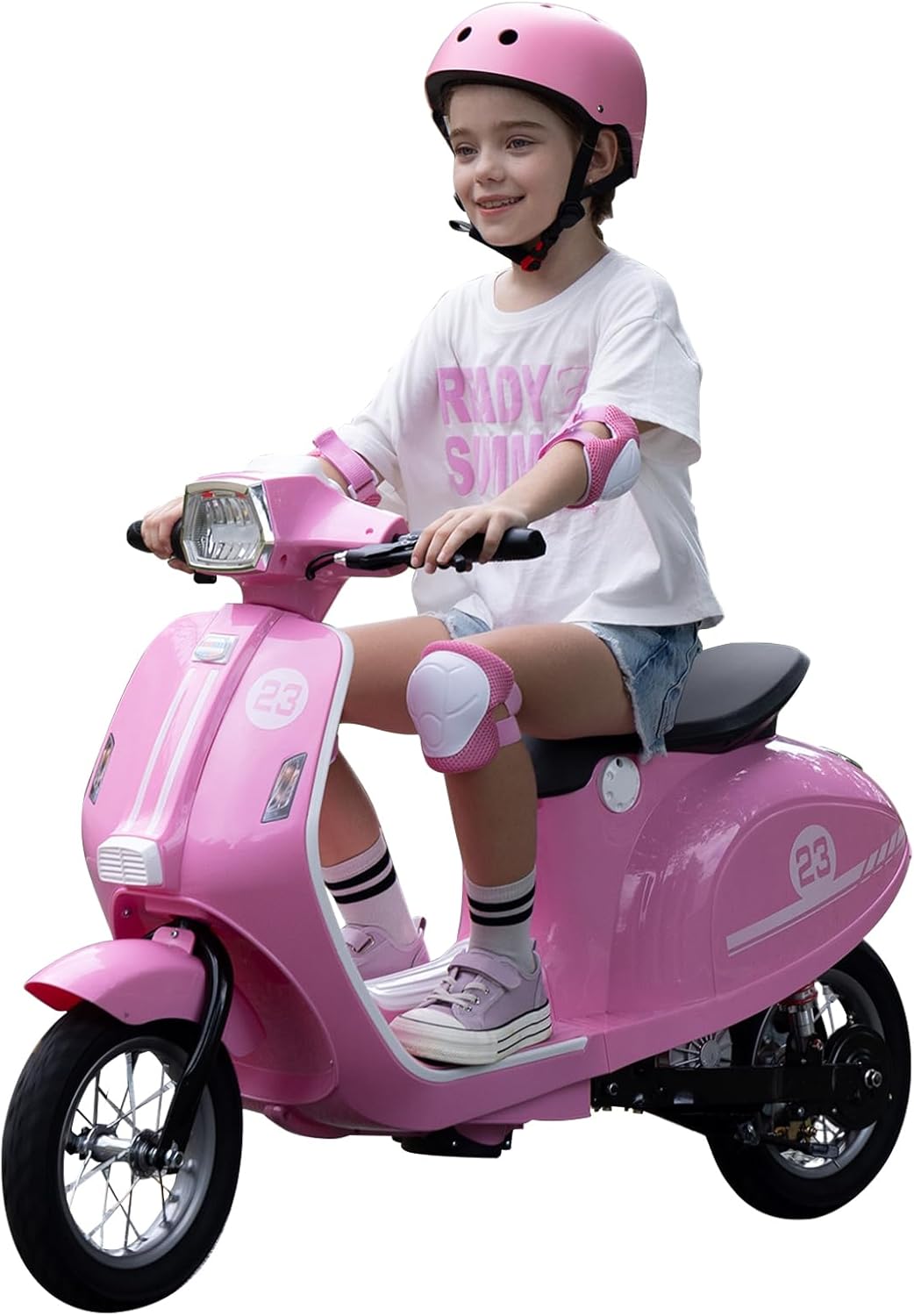 Kids Motorcycle for Girls Ages 8-14, 24V Electric Ride-On