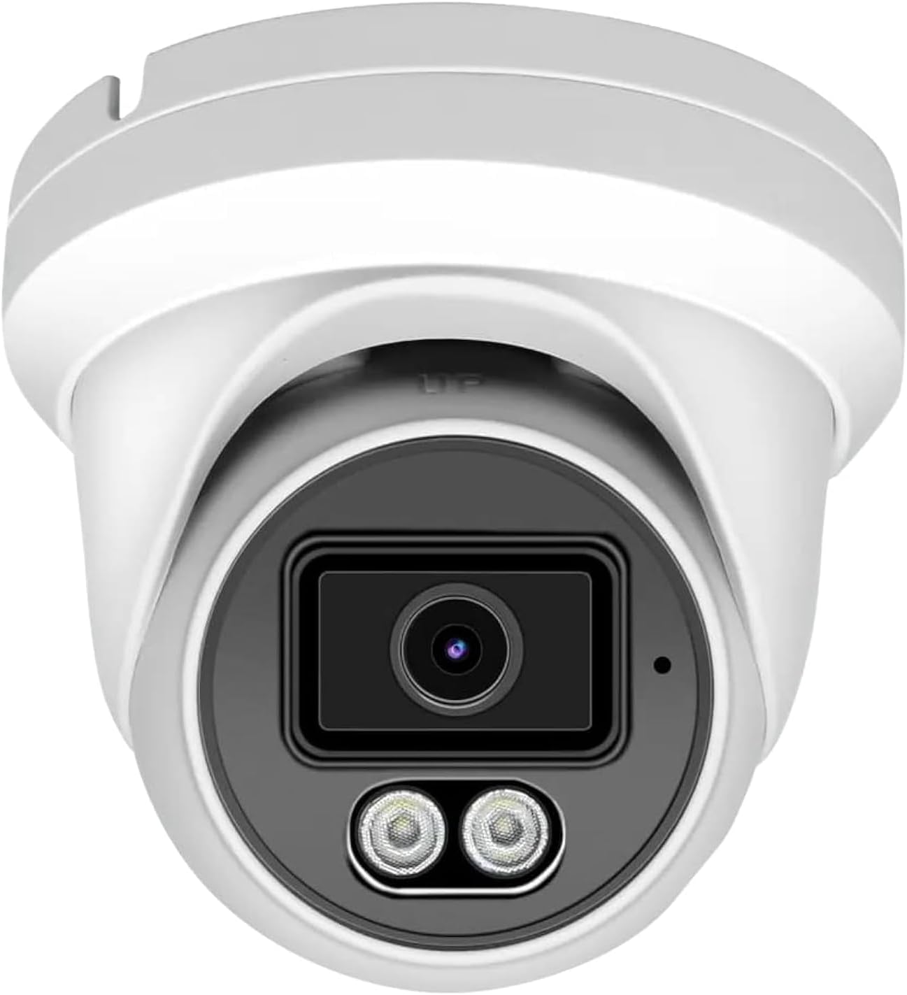 8MP PoE IP Turret Dome Camera with Microphone for Security