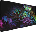 XXL Gaming Mouse Pad - Anti-Slip Base, Stylish Succulent Design